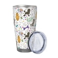thumbnail image 2 of Salouo Colorful Poodle Dog Print 20oz Tumbler with Lid,Stainless Steel Vacuum Insulated Tumbler Durable Insulated Coffee Mug Thermal Cup with Splash Proof Sliding Lid-Straw Three-piece Set, 2 of 8