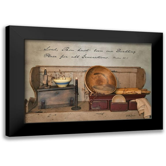 Jacobs, Billy 14x11 Black Modern Framed Museum Art Print Titled - Our Dwelling Place