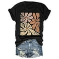 thumbnail image 1 of YDLCAFD T-Shirt d'Été Décontracté Imprimé à Manches Courtes Col Rond pour Femmes, 1 of 3