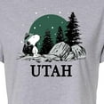 thumbnail image 3 of Peanuts - Snoopy Utah - Juniors Cropped Cotton Blend T-Shirt, 3 of 6