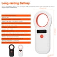 thumbnail image 3 of Portable 134.2KHZ Microchip Scanner for Pets - Bluetooth, USB & 2.4G Connectivity, High-Brightness OLED Display, Stores 128 Tags, Rechargeable Battery, Ergonomic Design for Animal Identification &, 3 of 6