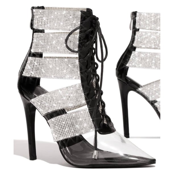 Zapatilla Sandalia de Tacon Casual para Dama Hanna MX Shanie Black