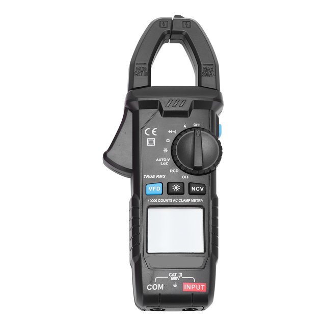 Pinza amperimétrica de mano, CM83B 600A/600V Voltímetro de pinza digital Multímetro portátil Diseño a prueba de futuro Jadeshay A