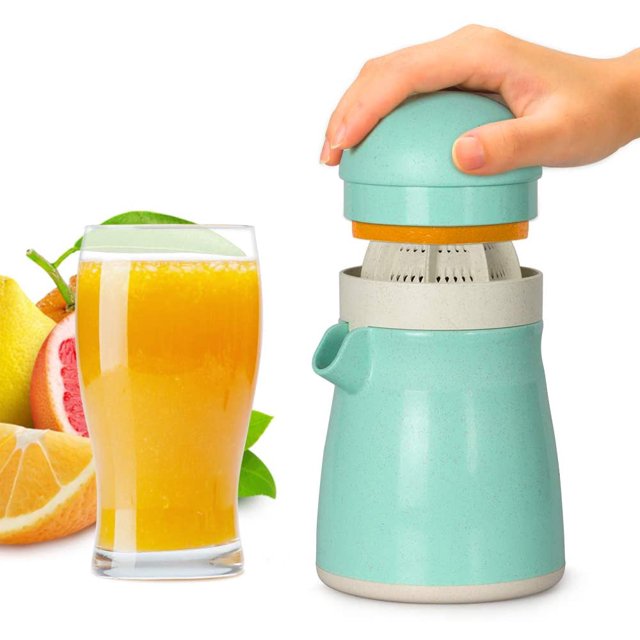 Exprimidor de limones, exprimidor de naranjas, exprimidor manual de cítricos, sin Bpa, apto para lavavajillas, hecho de paja de trigo biodegradable BANYUO Electrónica