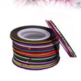 thumbnail image 1 of WRITWAA 42Pcs Nail Art Tips Tape Line with Dispenser for Nails Self Adhesive Assorted Colors, 1 of 6