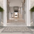 thumbnail image 2 of Safavieh Courtyard Nanda Botanical Indoor/Outdoor Area Rug, Gray/Natural, 4' x 5'7", 2 of 13