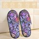 thumbnail image 2 of Balery Watercolor Butterflies Pantuflas de Casa de Felpa Silenciosas con Diseño Estampado, Zapatillas Cómodas Antideslizantes de Algodón para Interior-Large, 2 of 8