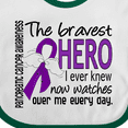 thumbnail image 4 of Inktastic Pancreatic Cancer Bravest Hero I Ever Knew 1 Boys or Girls Baby Bib, 4 of 4