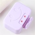thumbnail image 5 of Juego de 2 (azul + morado) - Jabonera de plástico con tapa - Jabonera de viaje - Jabonera de fácil limpieza - Para baño, ducha y cocina, 5 of 5