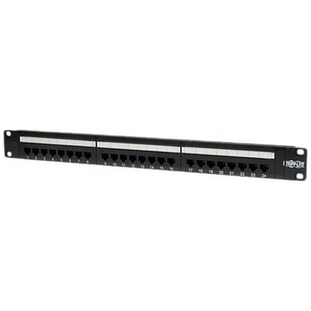 Tripp Lite 24-Port Cat5e Cat5 Rackmount Patch Panel 568B 110 Punch 1URM (N052-024)