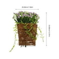 thumbnail image 2 of AURARMLET Cesta Colgante De Con Flores Artificiales Púrpuras Para Puerta Y De Hogar, 2 of 7