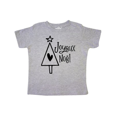 

Inktastic Joyeux Noël- Christmas Tree Gift Toddler Boy or Toddler Girl T-Shirt