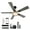 Black, variant on Craftian 52 Inch Smart Chandelier Ceiling Fan with Lights, Alexa Compatible, Remote & App Control, Dimmable LED, Quiet DC Motor, Reversible 5 Blades