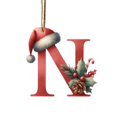 thumbnail image 2 of Clearance! 26 Christmas Letter Decorations A To Z (without H And V) Hanging Christmas Tree Pendant Alphabet Letters Named Alphabet Decorations Christmas Tree Decorations, 2 of 6