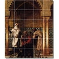 thumbnail image 1 of Ceramic Tile Mural-Rudolf Ernst Historical Shower Tile Mural 29. 40" w x 48" h using (30) 8 x 8 ceramic tiles, 1 of 3