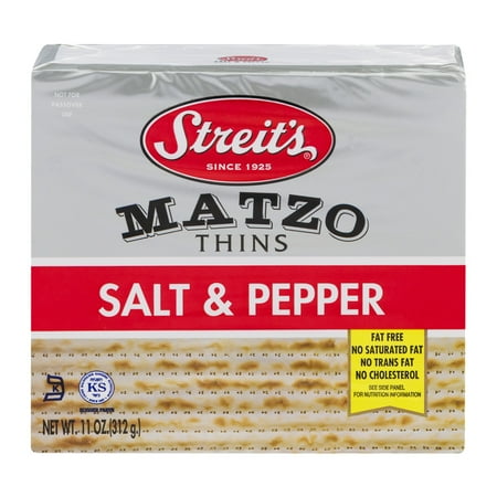 Streit's Matzo Thins Salt & Pepper, 11.0 OZ