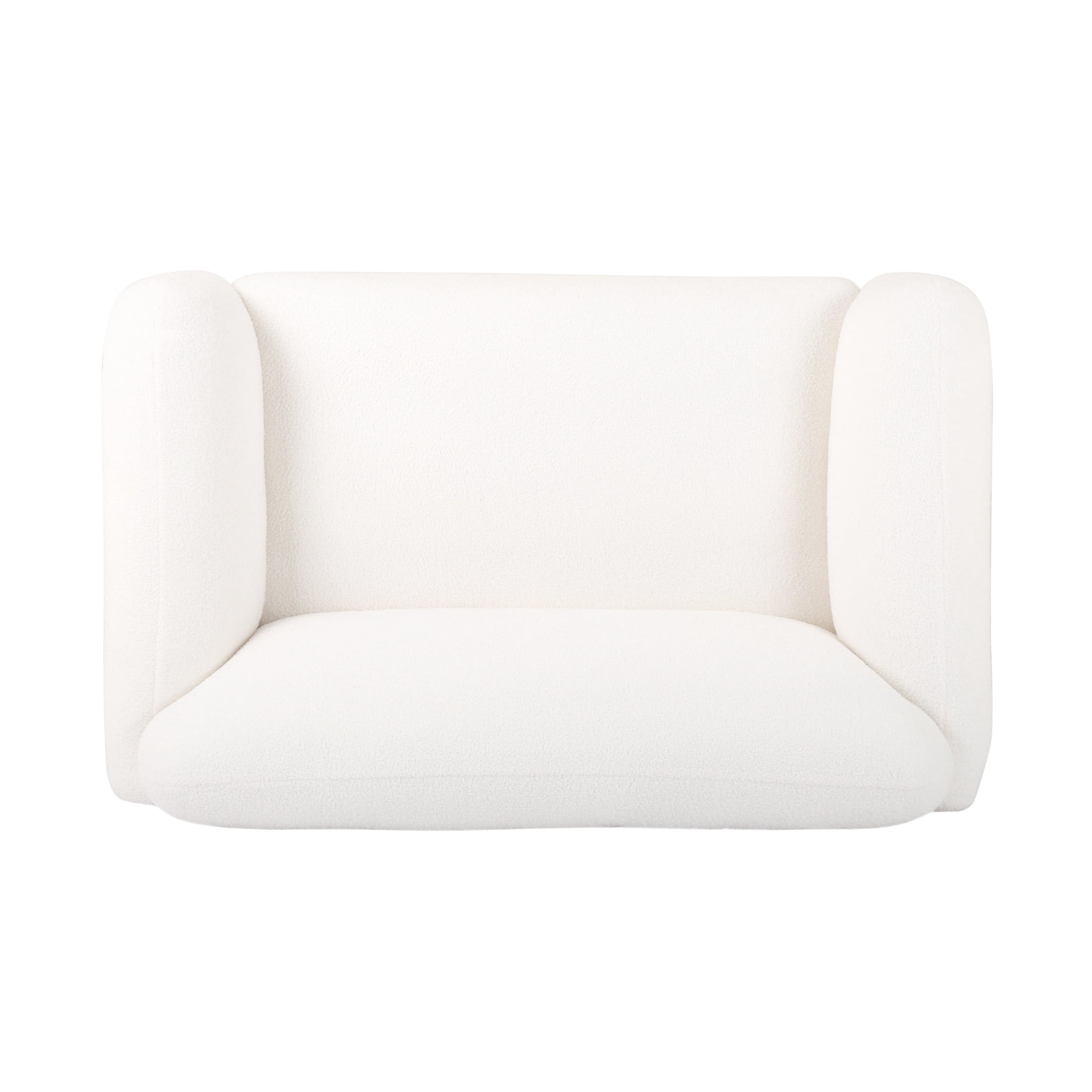 Christopher Knight Home 50" Modern Boucle Loveseat Sofa for Living Room or Office, White