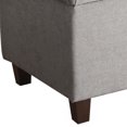 thumbnail image 3 of Upholstered Storage Bench - Button Tufted Entryway Bench with Wood Legs - 18x40x18 Inch, 3 of 4