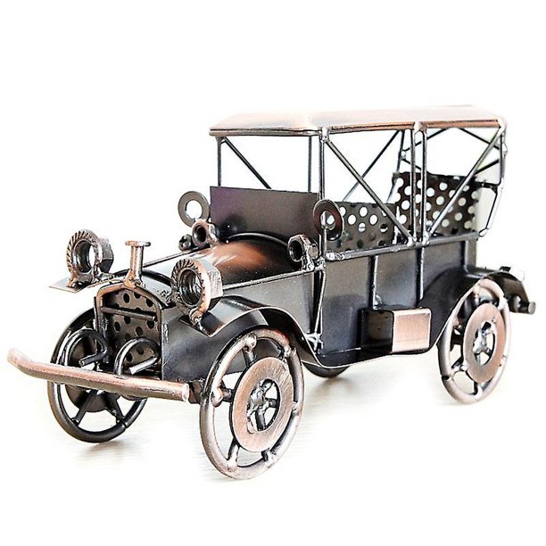 Modelo de Coche Retro LANNMXG de Metal Clásico Vintage Juguete para Niño