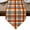 Orange, variant on Fall Buffalo Plaid Table Runner Linen Burlap Table Runner 72 Inches Long Vintage Red Green Check Farmhouse Dresser Scarves for Kitchen Island Coffee Dining Room Party Wedding Holiday Decor 18"x72"