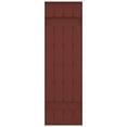 thumbnail image 6 of 14"W x 31"H Mid-America Vinyl, Standard Size Four Board Joined Shutters, w/Installation Shutter-Lok's & Matching Screws, 027 - Burgundy Red, 6 of 13