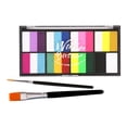 thumbnail image 3 of Paleta de pintura corporal para la cara Perfecl con pincel para niños 8 colores lavable, 3 of 8