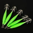 thumbnail image 2 of Señuelos Luminous Shrimp 8cm Squid Jig Hook Pulpo Cebos duros Verde 5pcs JShteea  El nuevo, 2 of 6