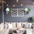 thumbnail image 1 of Mothers Day Artificial Flowers,Mother's Day Spring Hydrangea Basket Natural Rattan Door Hanging Flower Basket Decoration Hydrangea Front Door Decoration Flowers For Decoration Artificial Plants,Green, 1 of 8
