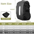 thumbnail image 2 of xianyou-Calitch Housse de Pluie Imperméable pour Sac à Dos, Housse de Sac à Dos Réfléchissante Réglable (15-70L), pour Camping, Randonnée, Voyage, Chasse, Vélo, Jour de Pluie, Jour de Neige et Plus, 2 of 4