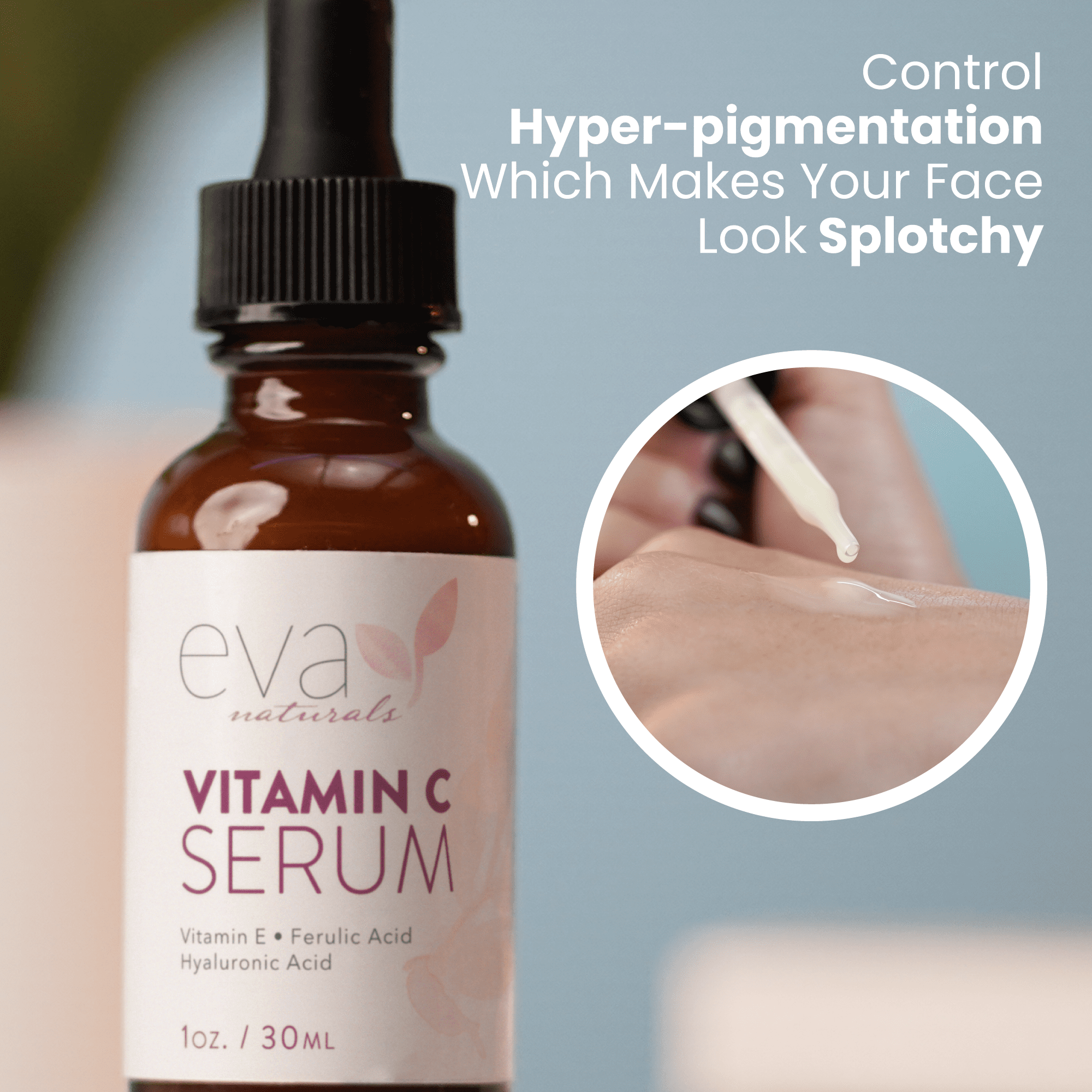 Eva Naturals Vitamin C Serum 1oz Anti Aging Vitamin C Serum