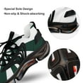 thumbnail image 7 of Aesthetic Grey Green And White Sunburst Walking Shoes for Men Woman Lightweight Tennis Fashion Elastic Sports Shoes Cushion Basketball Shoes, 7 of 7