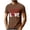 #02 Brown, variant on Busydd Mens Workout Shirts Fashion Short Sleeve Valentines Graphic Tees Men Casual Summer Round Neck T Shirts for Man L