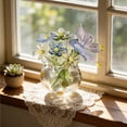 thumbnail image 6 of DefiDgd Handmade Mini Glass Flower Vase Decoration,Glass Flowers Bouquet Small Table Ornaments for Birthday Table Centerpiece Garden Home Decoration,Gift for Mom Women Friends(Purple), 6 of 6