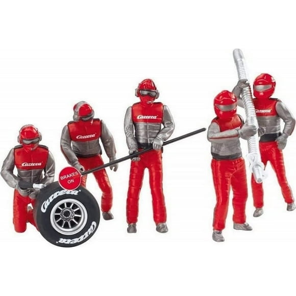 Carrera USA 20021131 21131 Figure Mechanics Realistic Scenery Accessory for Slot Car Race Track Sets, Red