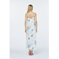 thumbnail image 3 of Robe Maxi à Imprimé Floral Hawaïen Luau pour Femme, Coupe Cœur, S, Sable, Plage, Crème, 3 of 5
