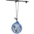 thumbnail image 3 of KAKOWELY Bolsa de red portátil de poliéster para transportar balones de baloncesto y fútbol, ideal para entrenamiento de equipo, accesorios de fútbol (azul), 3 of 5