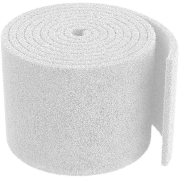 79 x 12 Inch White Cuttable Aquarium Filter Pad, 2 Inch Thick High Density Filter Media Roll for Freshwater Saltwater Fish Tanks & Small Ponds, Aquarium Filter Floss Roll for Fish Tank Filters