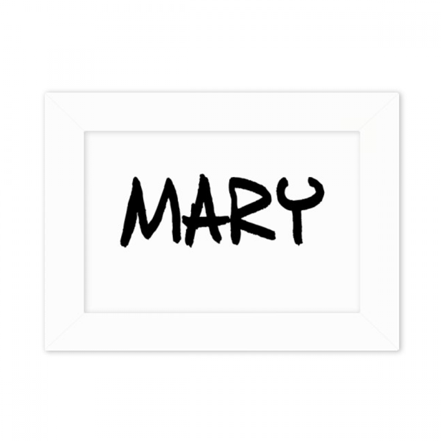 Special Handwriting English Name MARY Photo Mount Frame Picture Art Painting Desktop 5x7 inch