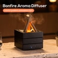 thumbnail image 2 of Flame Aroma Diffuser Mini Humidifier, Compact Campfire Style Essential Oil Diffuser with 7-Color Gradient Night Light, Quiet Ultrasonic Desk Diffuser with Auto Shut-Off for Home/Office/Bedroom, 2 of 10