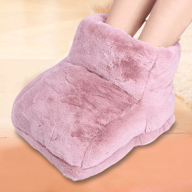 Mini calentador eléctrico Likrtyny calentador de pies USB felpa Para hombres mujeres rosa