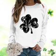 thumbnail image 2 of toraway Sweat à Capuche Graphique pour Femmes, Manches Longues, Col Rond, Imprimé Saint P Day, TG, 2 of 4