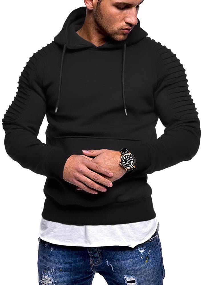 COOFANDY Mens Hoodie Casual Drawstring Athletic Hoodies Hooded Pullover Sweatshirts with Pocket