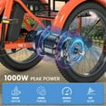 thumbnail image 3 of MOONCOOL Electric Tricycle for Adults, 20" Folding 3 Wheels Electric Bicycle, 48V 500W Motorized Three Wheel Ebike w/Aluminum Frame, Removable Battery and Basket, 3 of 13