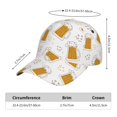thumbnail image 2 of Balery Beer Gorra de béisbol de tamaño ajustable para correr, entrenar y actividades al aire libre. Gorra de papá para todas las estaciones., 2 of 6