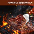 thumbnail image 3 of Juego de 3 Cubiertos para Parrilla con Mangos de Madera de Acero Inoxidable, Espátula, Pinzas y Tenedor para Carne., 3 of 5