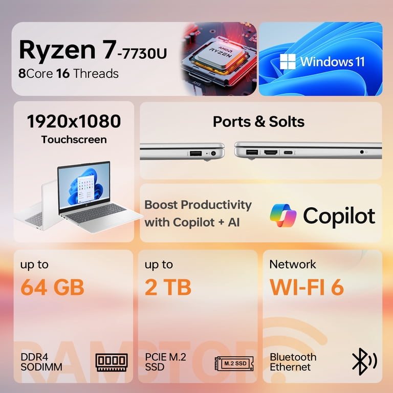 HP Newest 255 G10 Professional Business Laptop, AMD Ryzen 7 7730U HP Newest 255 G10 Professional Business Laptop, AMD Ryzen 7 7730U