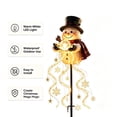 thumbnail image 3 of Snowman Magic Fountain, Flowing Snowflake LED Christmas Garden Light,Solar Power and Outdoor Garden Stake for Christmas Yard Decor, 3 of 7