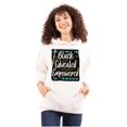 thumbnail image 3 of Black Educated and Empowered Quote Women Plus Size Graphic Pullover Hoodie Brisco Brands 2X, 3 of 4