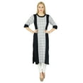 thumbnail image 2 of Bimba Women Rayon Kurti 3/4 Sleeve Indian Ethnic Casual Kurta Blouse, 2 of 3