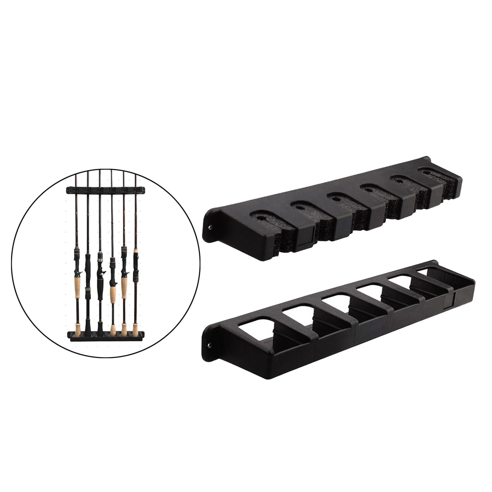 Support De Canne à Pêche Pour Garage | Fixation Murale Ou Plafond, Pratique Et Souple | Rangement 2 Cannes